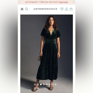 Anthropolgie “The Somerset” Maxi Dress: Velvet Edition